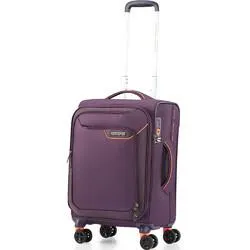 American Tourister Applite 4 Eco Small/Cabin 55cm Softside Suitcase Purple 45822