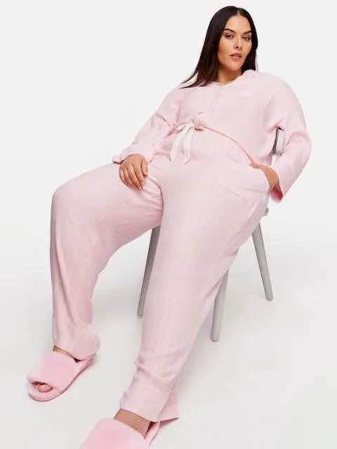 P.A. Plus Pink Stripe Flannelette Pj Pant