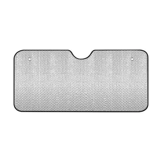 SCA Large Bubble Front Sunshade Matt Silver Accordion