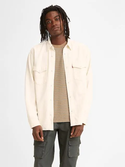 Levi's Relaxed Fit Western Shirt In Fresh Ecru