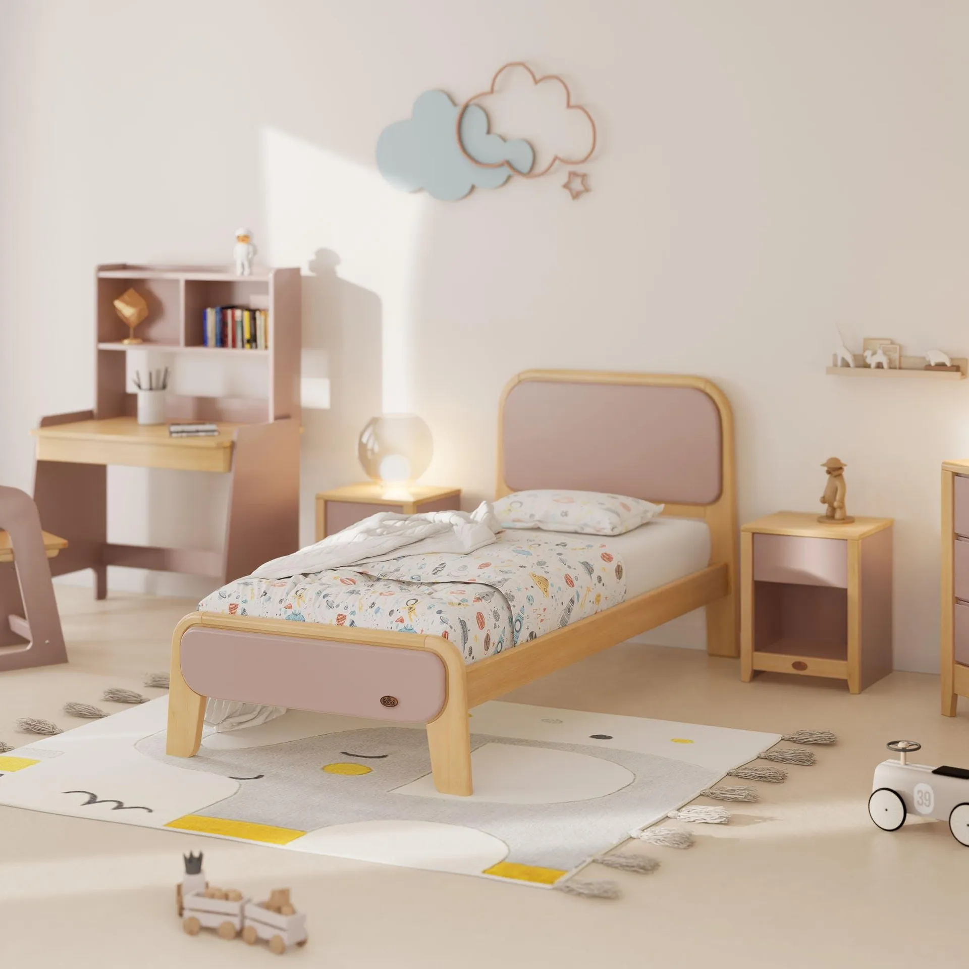 Boori Altona Bed, Cherry & Almond