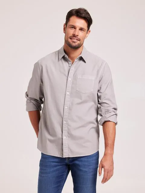 Just Jeans Long Sleeve Vintage Oxford Shirt