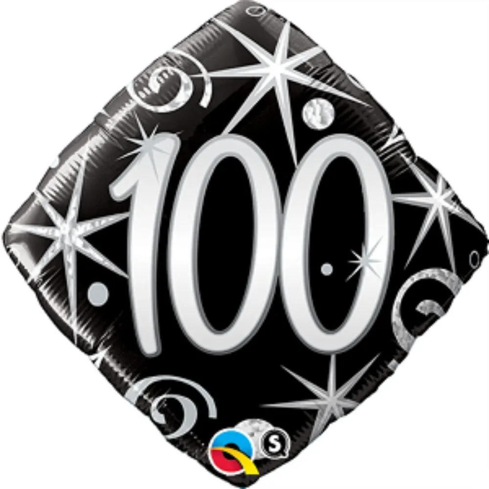 Balloon Foil 45cm 100 Elegant Sparkle & Swirls Ea LIMITED STOCK