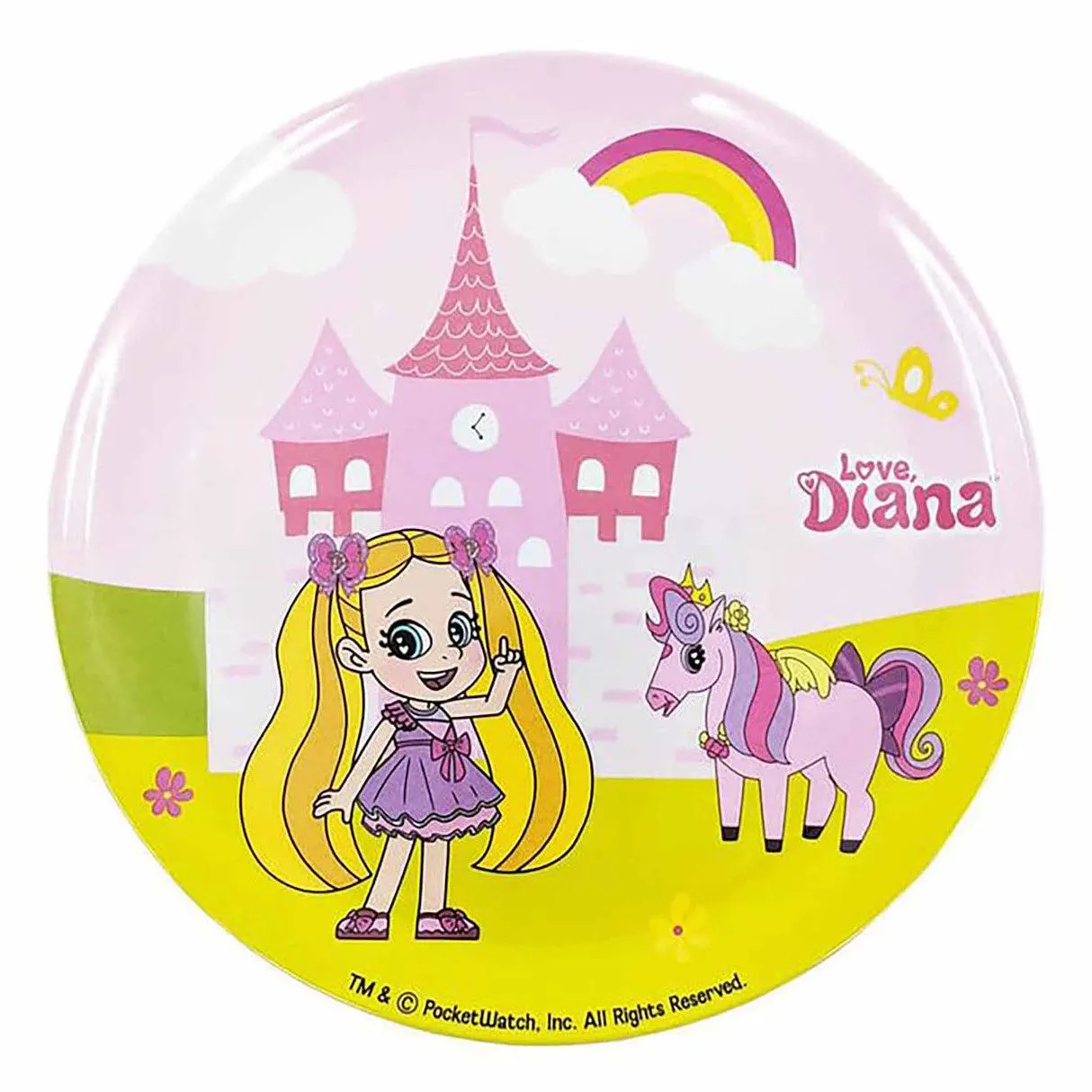 Love, Diana Melamine Plate