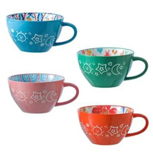 Moroccan Deco Ceramic Soup Cup