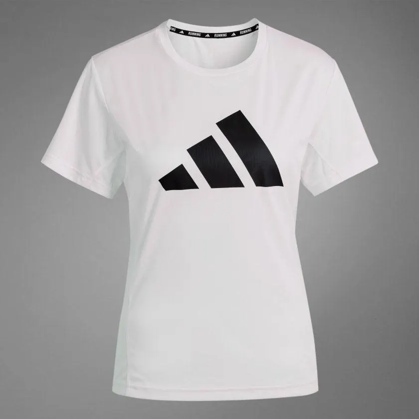 ADIDAS RUN IT TEE - WOMENS - WHITE