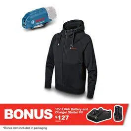 BOSCH 12V Hoodie Jumper Skin - Black 06188000EP