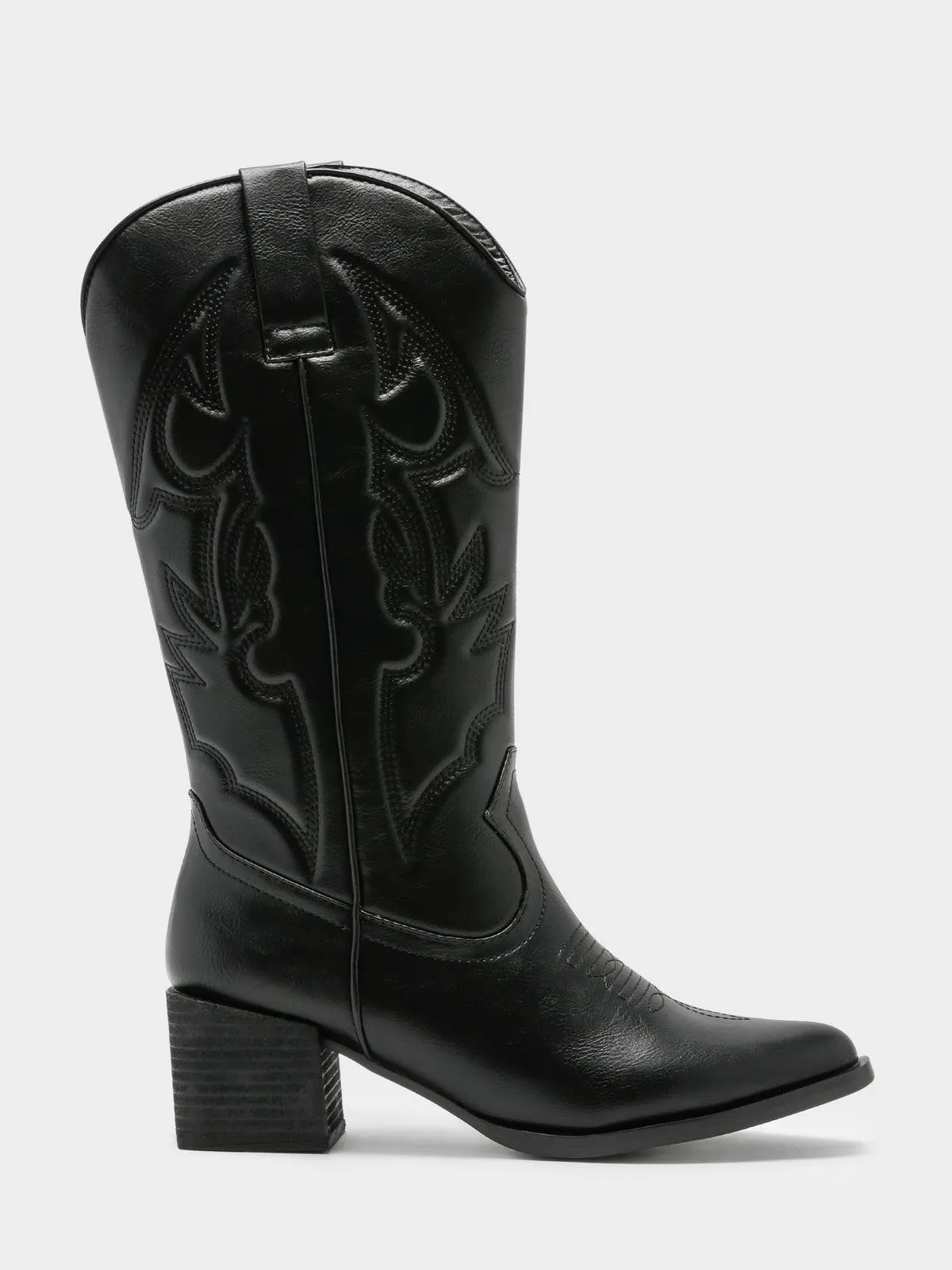 Womens Ranger Cowgirl Boots in Black