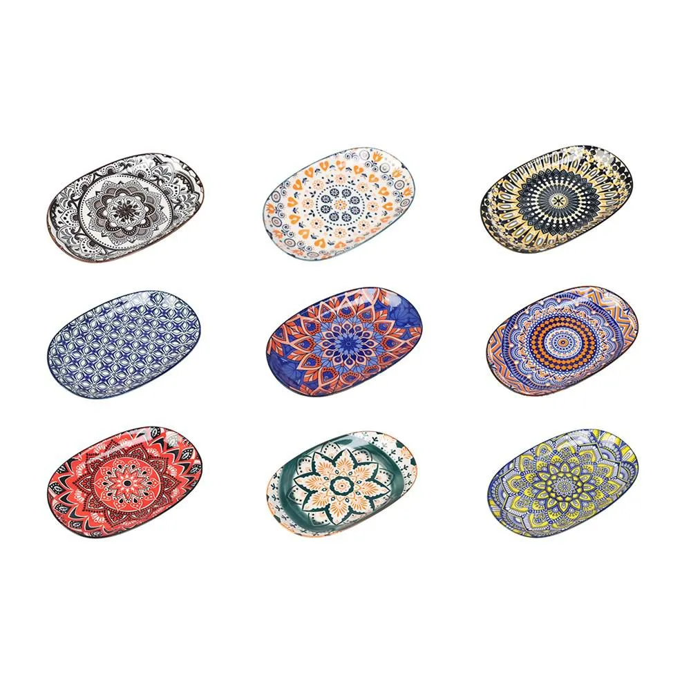 Moroccan Deco Ceramic Oval Platter