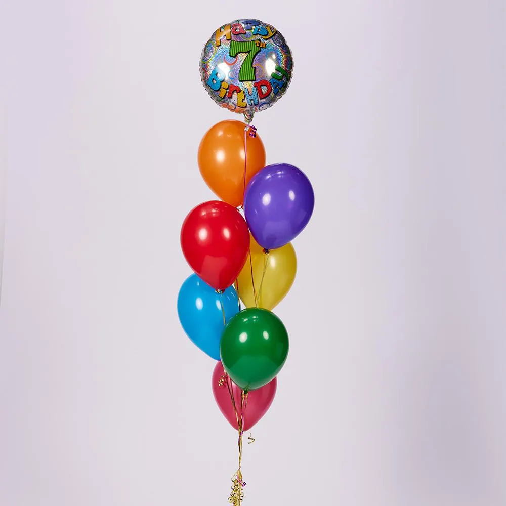 Super Seven Foil Balloon Bouquet Ea