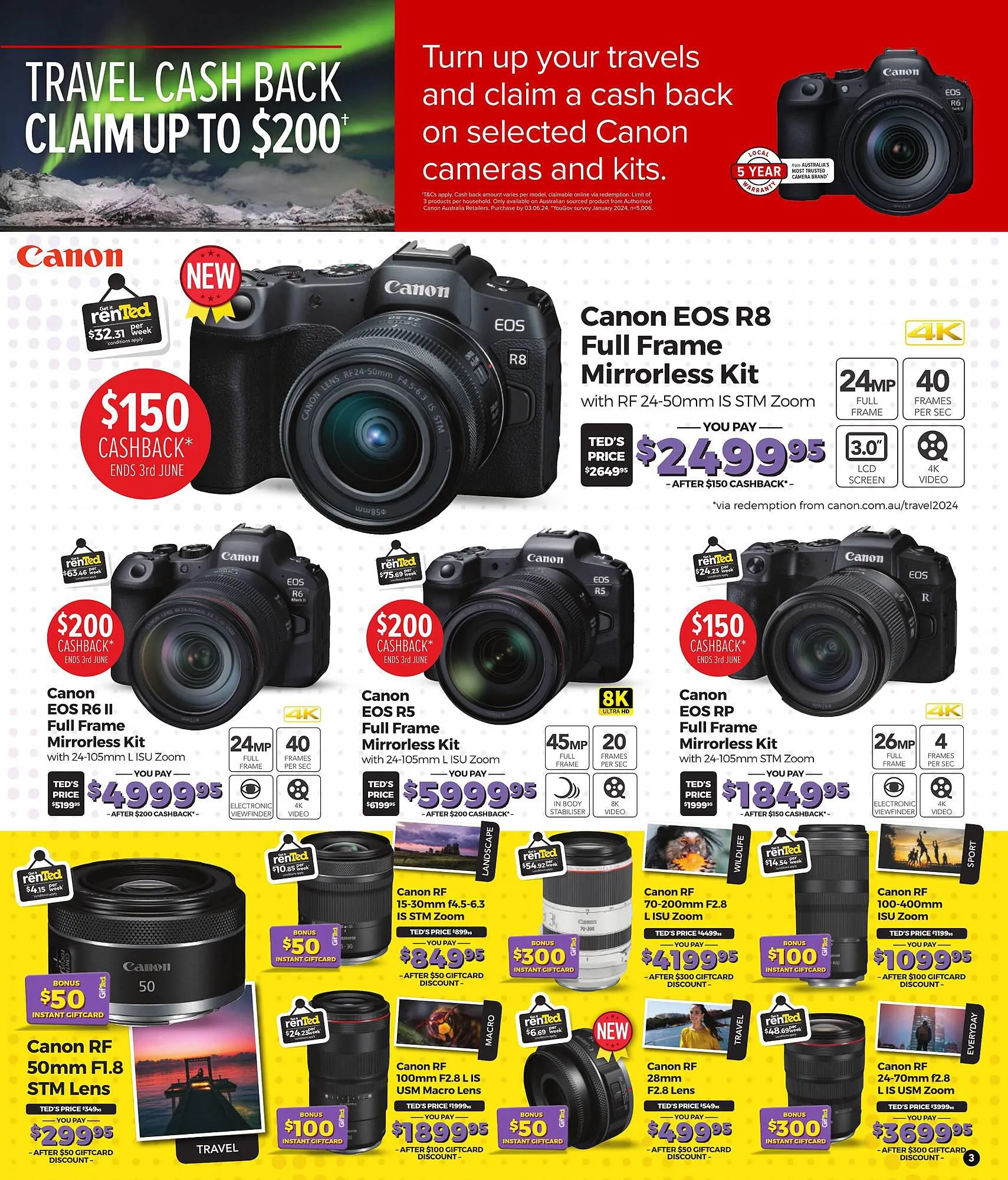 Teds Cameras catalogue - Catalogue valid from 1 April to 30 April 2024 - page 3