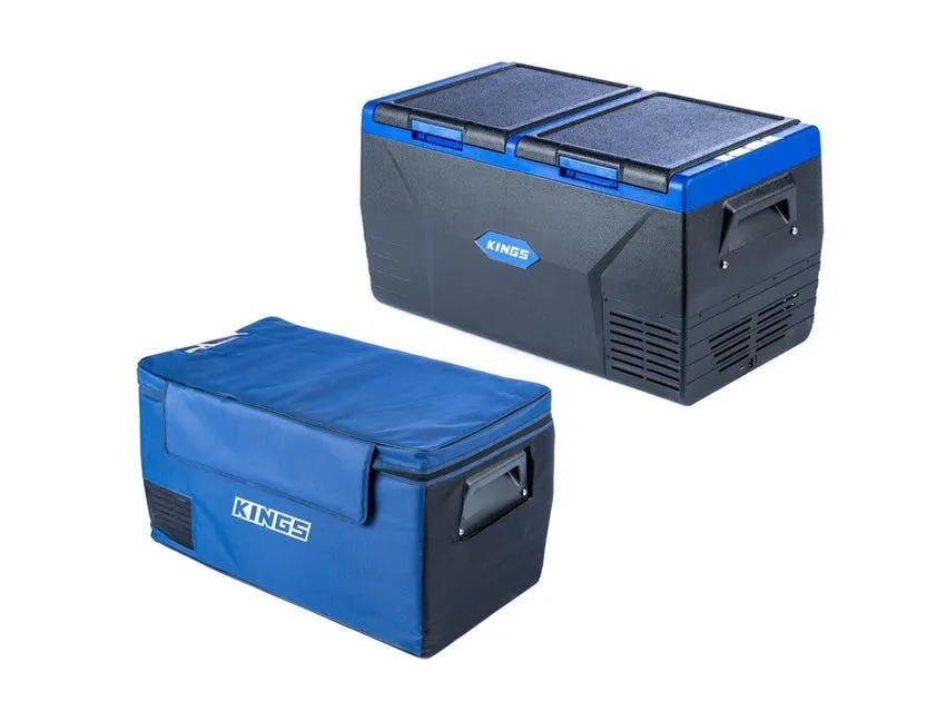 Kings 75L Dual Zone Fridge Freezer + Fridge Cover