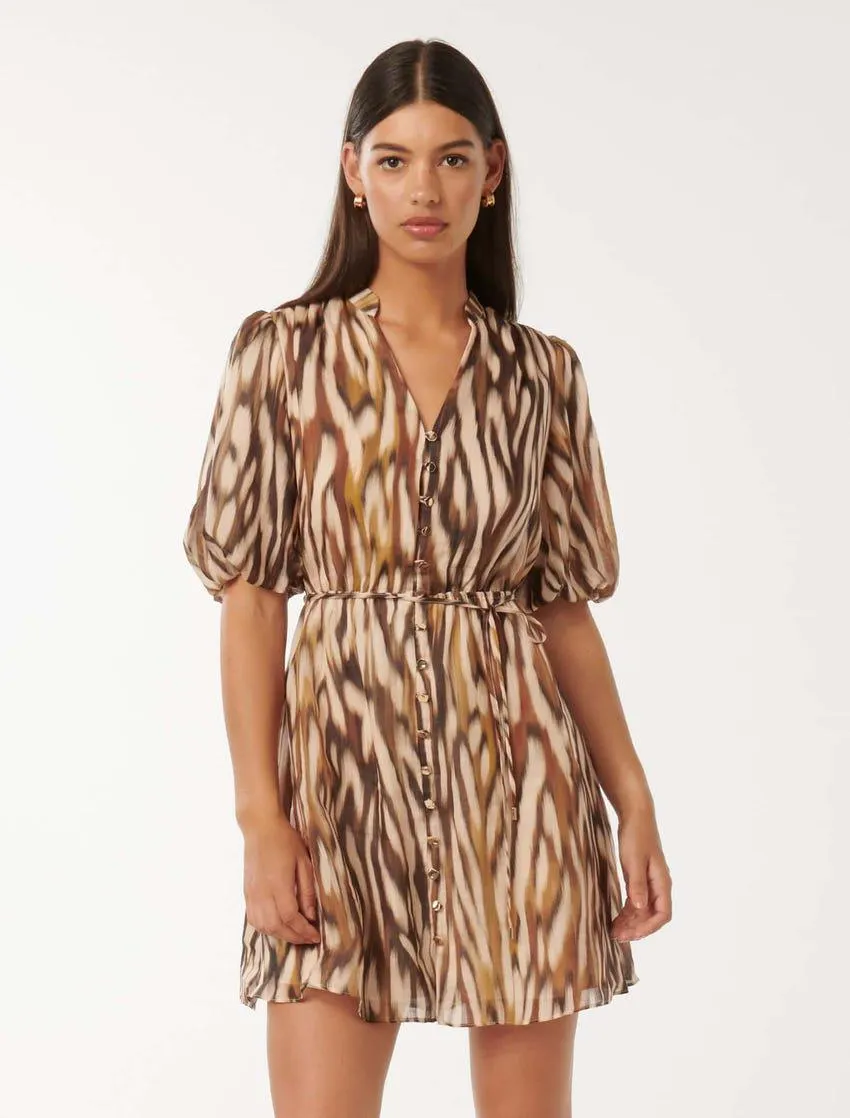 Loanna Mini Skater Dress