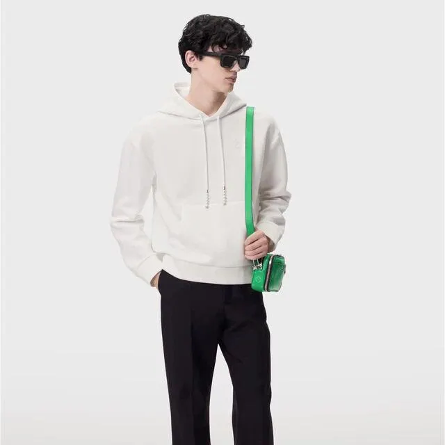 Embroidered Jersey Hoodie