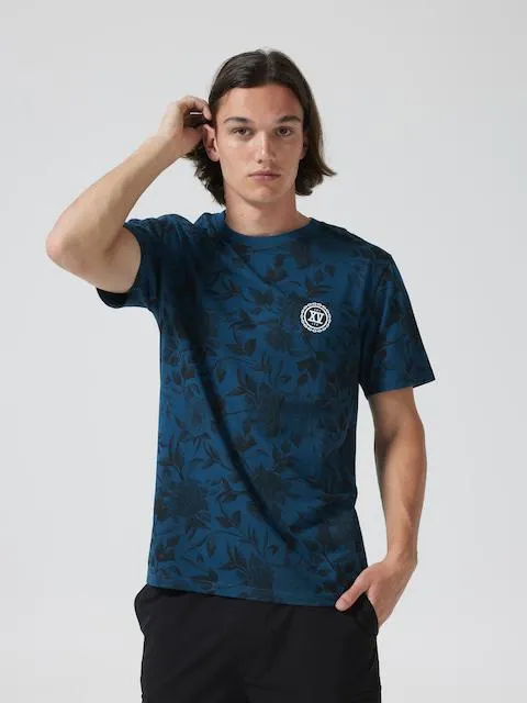 Cobalt Roses Short Sleeve Tee