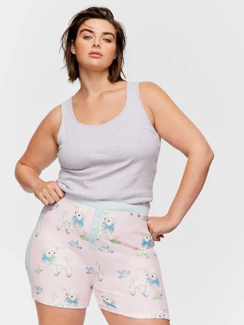 P.A. Plus Little Lamb Pointelle Mini Short