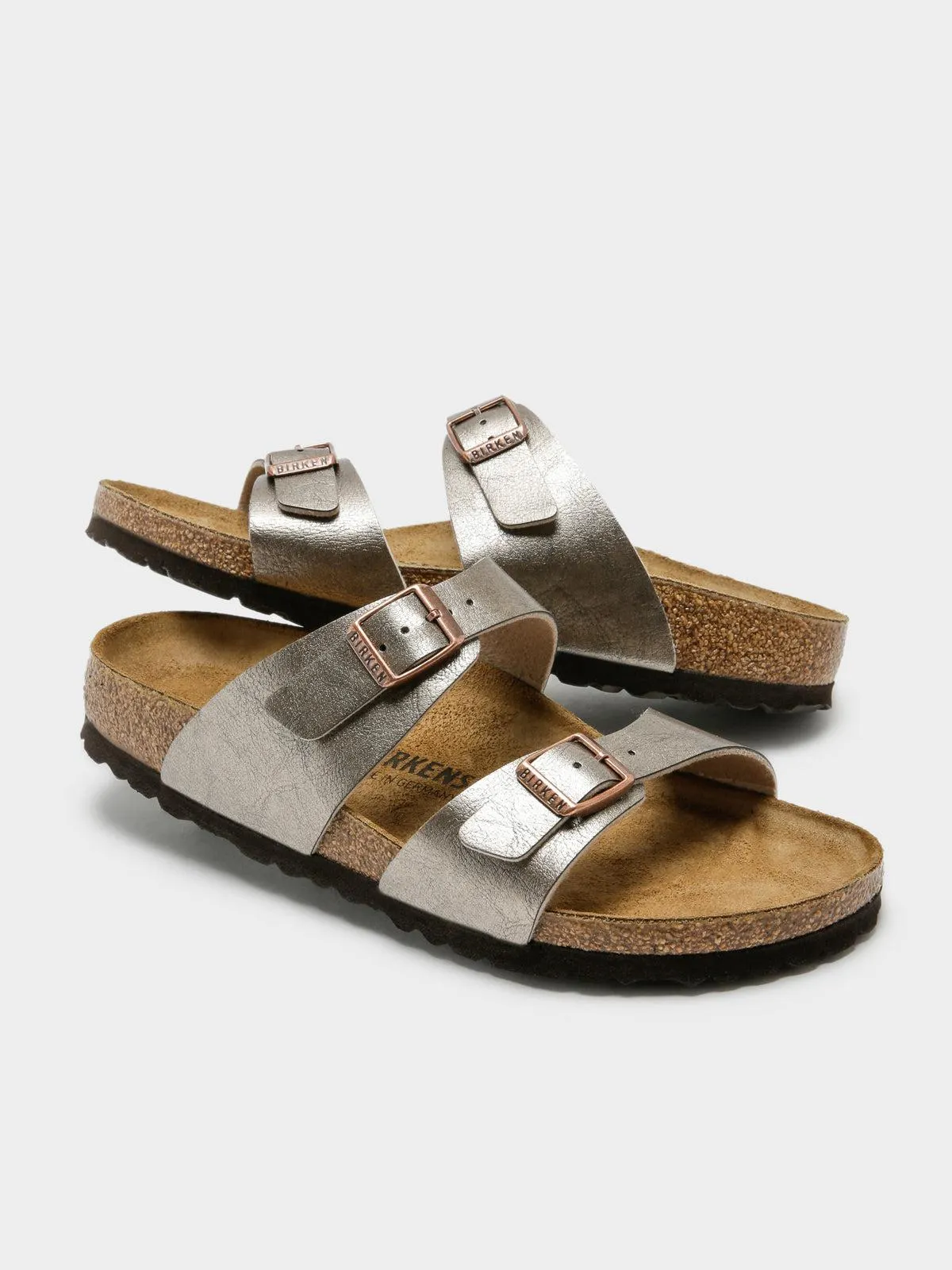 Womens Sydney Birko-Flor Graceful Sandals in Taupe