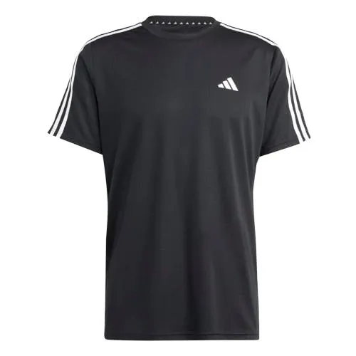 ADIDAS TRAIN ESSENTIALS 3-STRIPES TRAINING TEE - MENS - BLACK