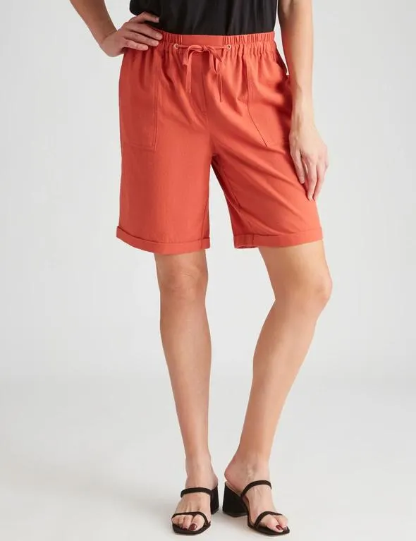 Millers Cotton Slub Short with Cuff