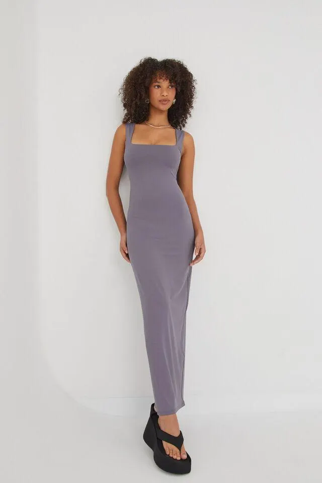 Luxe Open Neck Maxi Dress