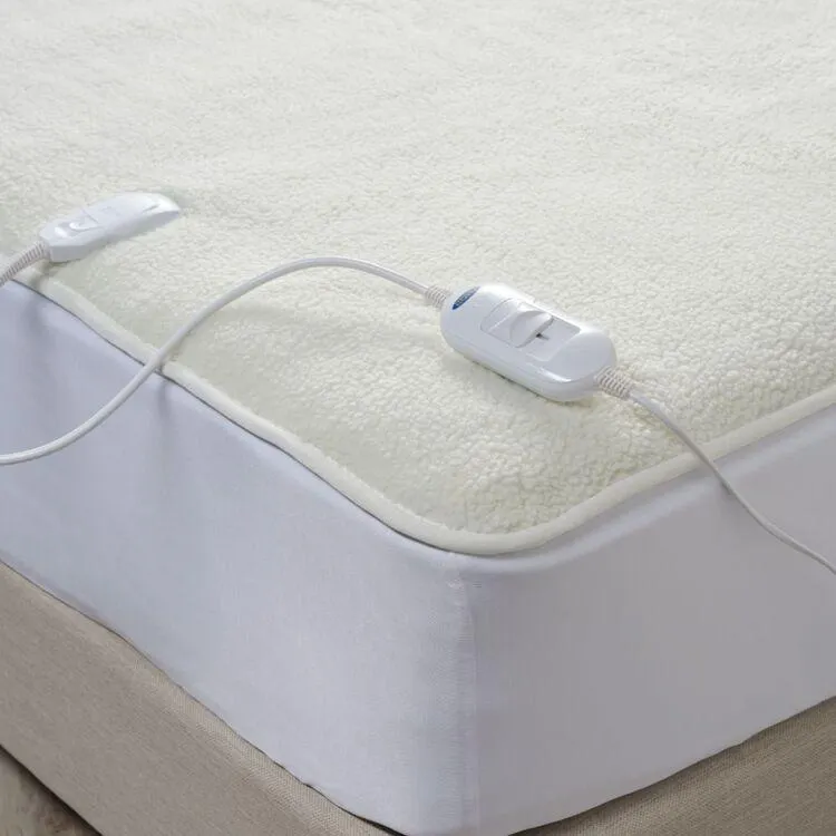 Jason Sherpa Electric Blanket White