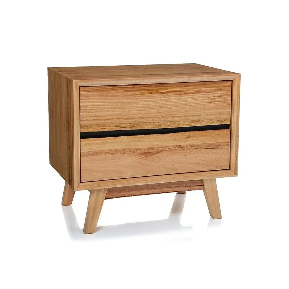 Nords Bedside Table (2 Drawer), Natural