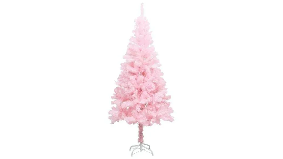vidaXL Pink Artificial Christmas Tree with Stand PVC