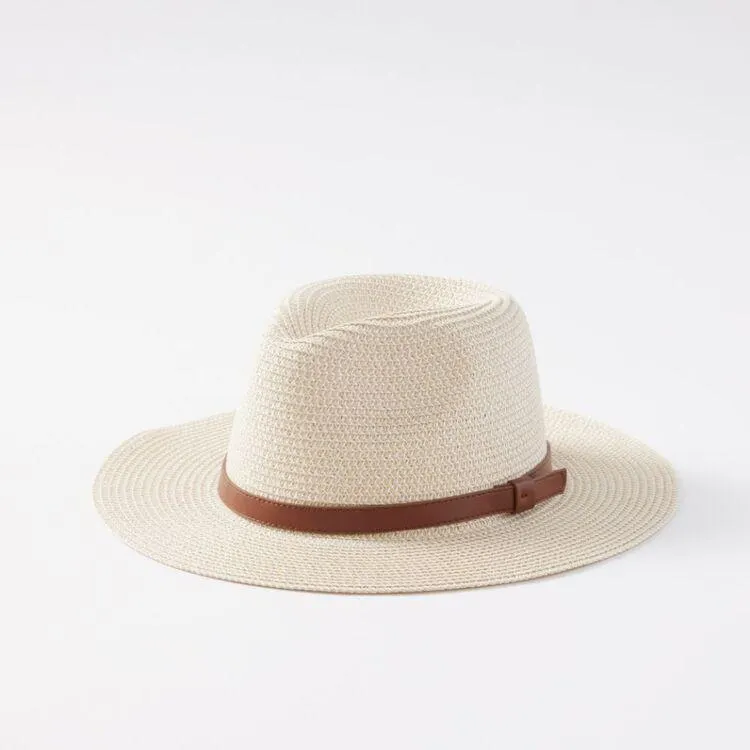 JC Lanyon Men's Panama Hat Natural One Size