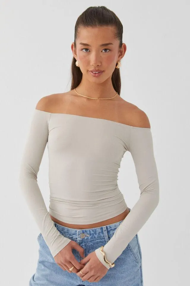 Light Luxe Off Shoulder Top