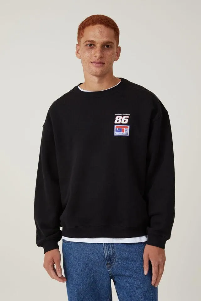 Box Fit Graphic Crew Sweater
