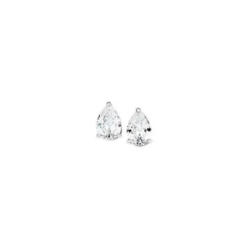 Silver Cubic Zirconia Studs