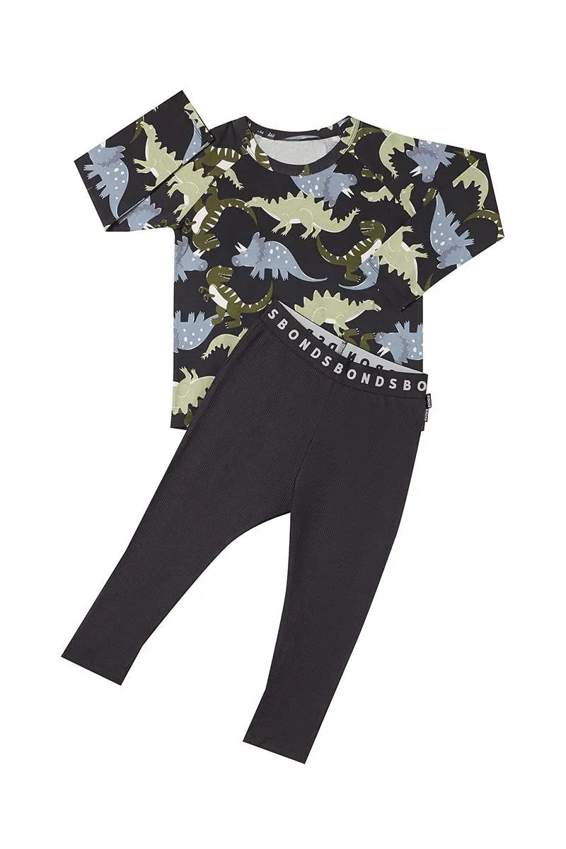 Kids Long Sleeve Waffle Sleep Set