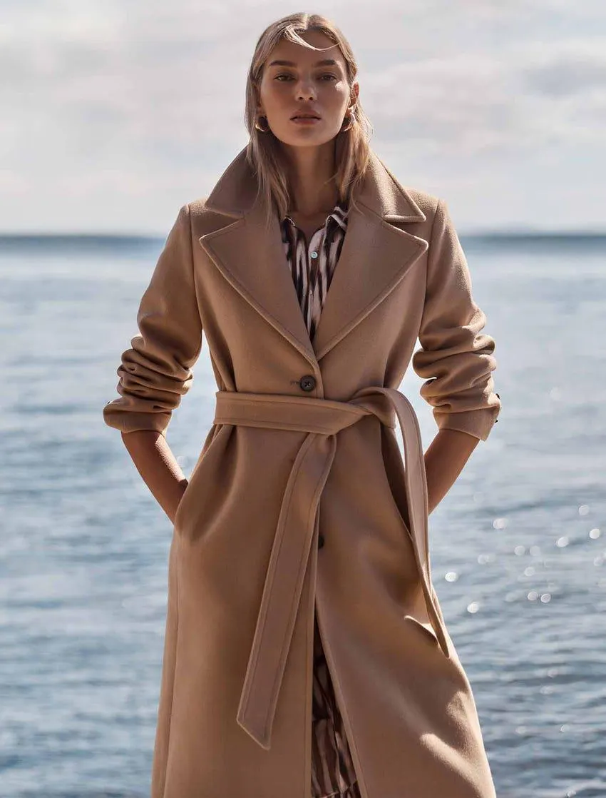 Rowan Single-Breasted Wrap Coat