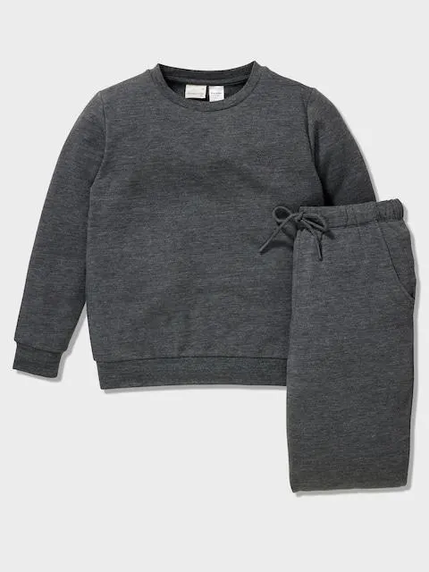 Boys Charcoal Track Pj Set