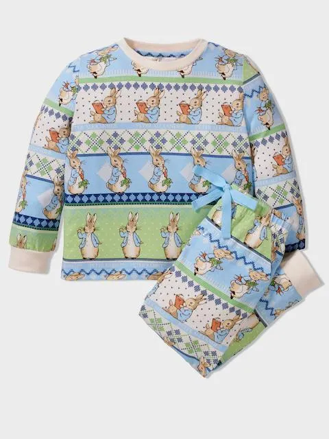 Boys Peter Rabbit Fair Isle Pj Set