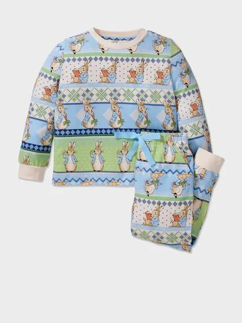 Jnr Boys Peter Rabbit Fair Isle Pj Set