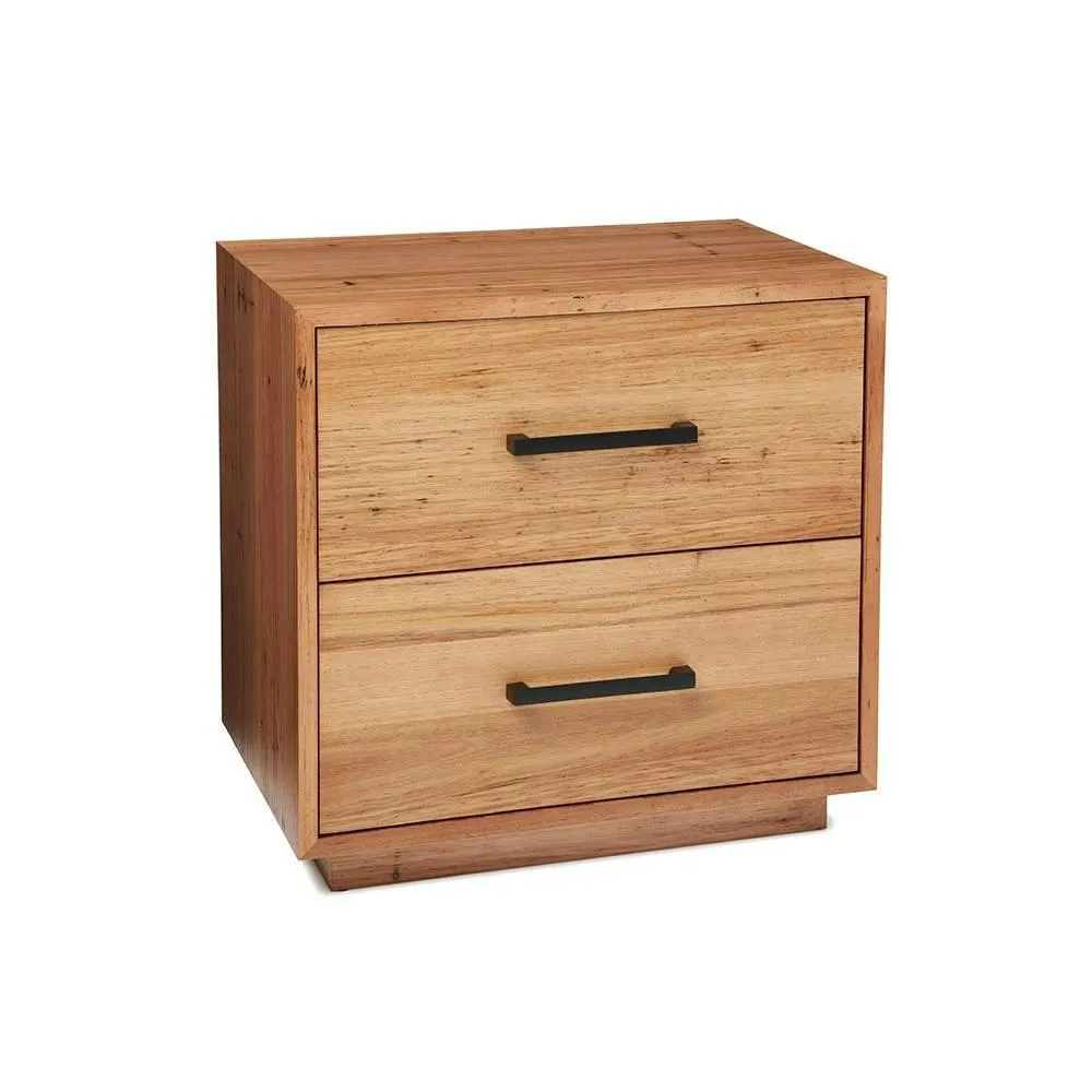 Daytona Bedside Table (2 Drawer), Natural
