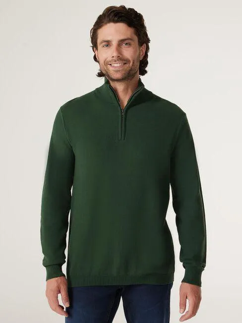 Elliot Funnel Zip Neck Knit