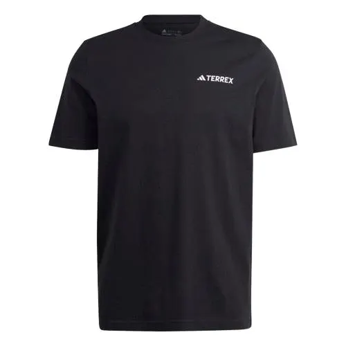 ADIDAS TERREX GRAPHIC MTN 2.0 T-SHIRT - MEN - BLACK