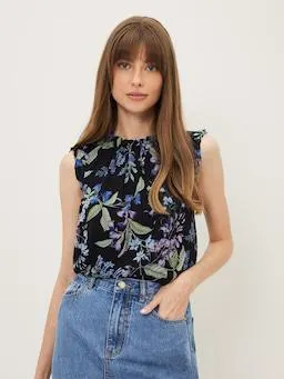 Tessa Yoryu Gathered Neck Top