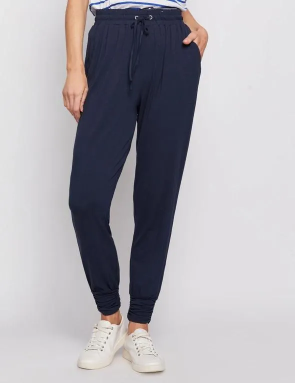 Millers Full Length Rouched Hem Drawcord Waist Jersey Pant