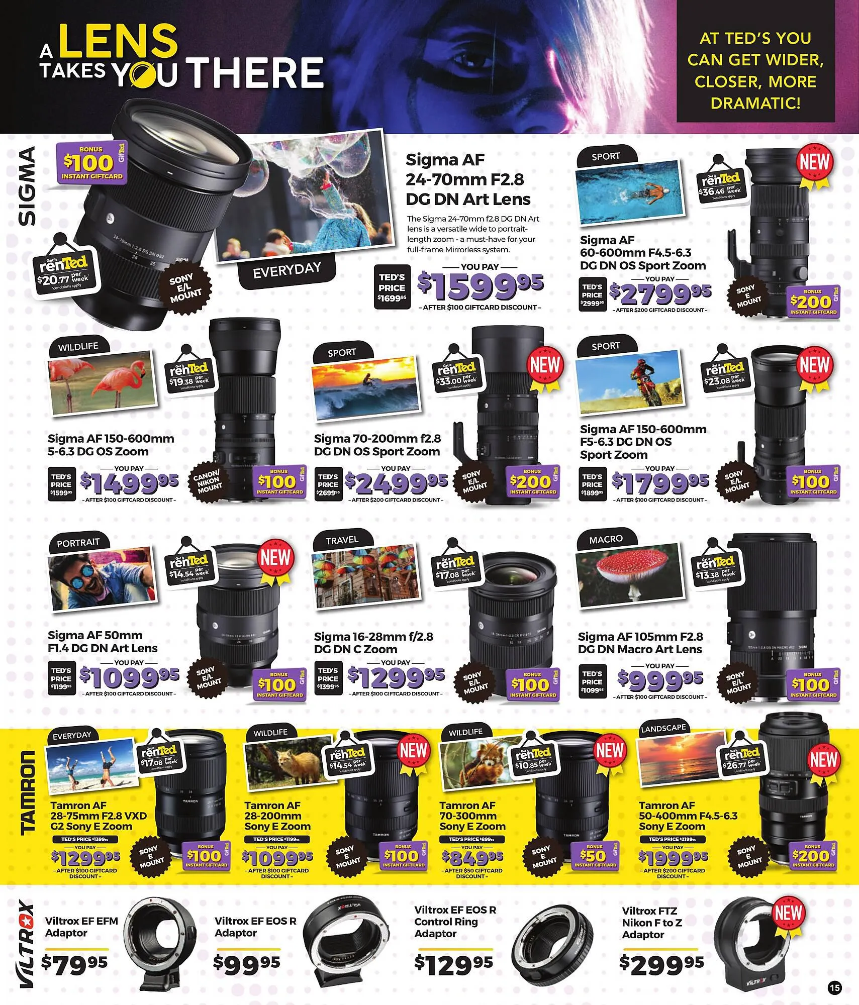 Teds Cameras catalogue - Catalogue valid from 1 April to 30 April 2024 - page 15