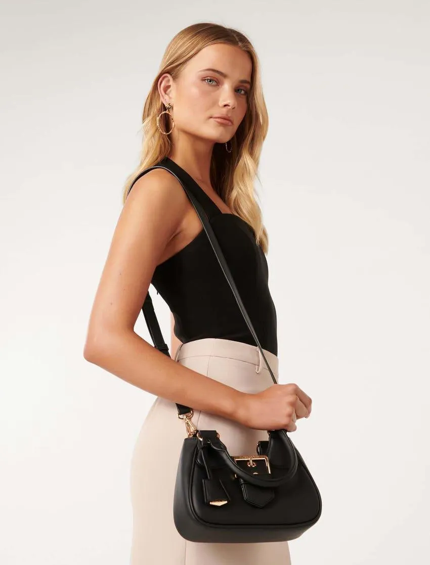 Signature Madison Buckle Moon Bag