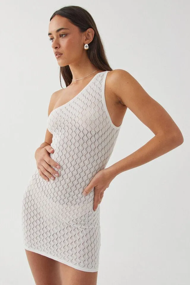 Gwen Crochet One Shoulder Dress