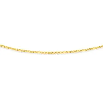 9ct Gold 42cm Solid Curb Chain