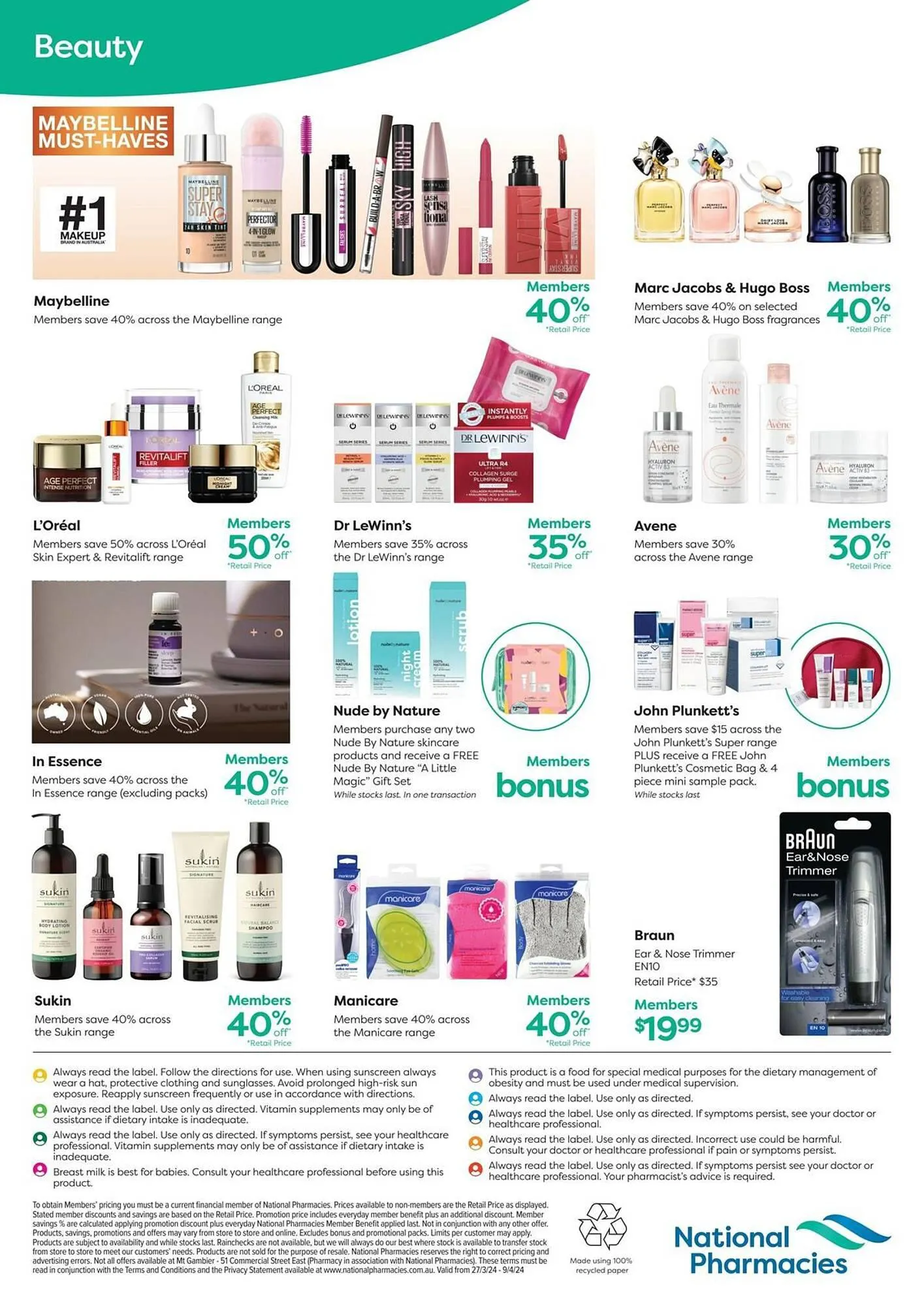 National Pharmacies catalogue - Catalogue valid from 27 March to 9 April 2024 - page 6