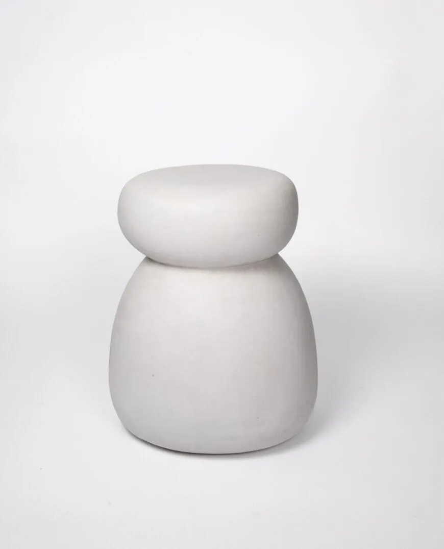 Beluga side table narrow top