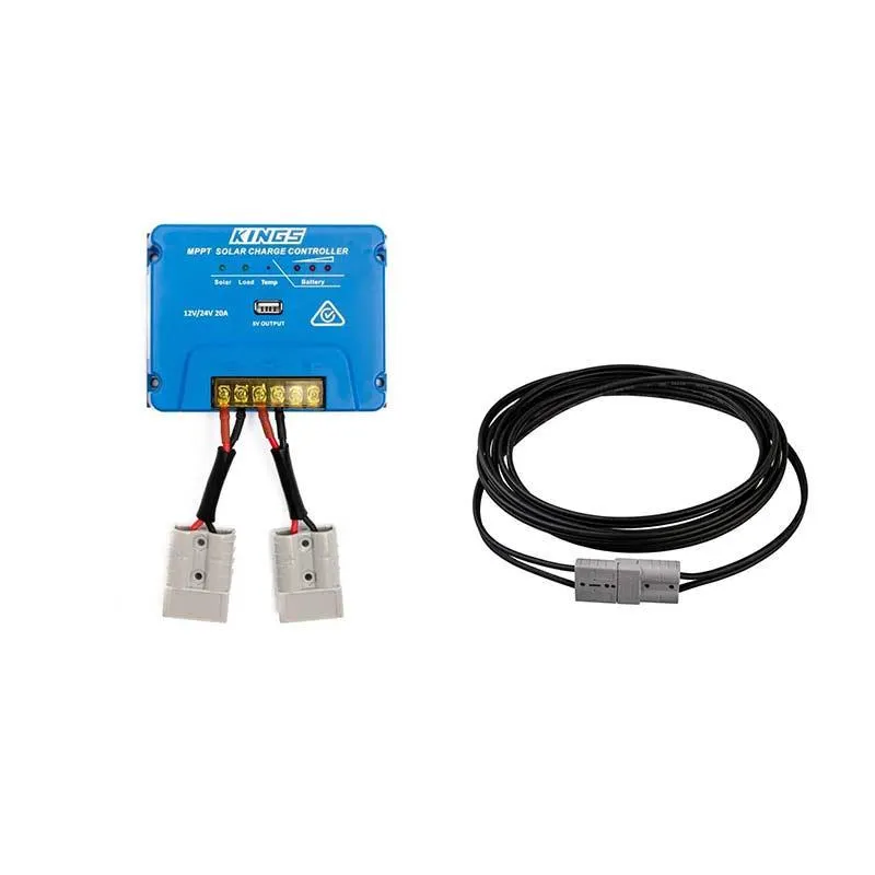 Adventure Kings MPPT Regulator + 6m Lead For Solar Panel Extension