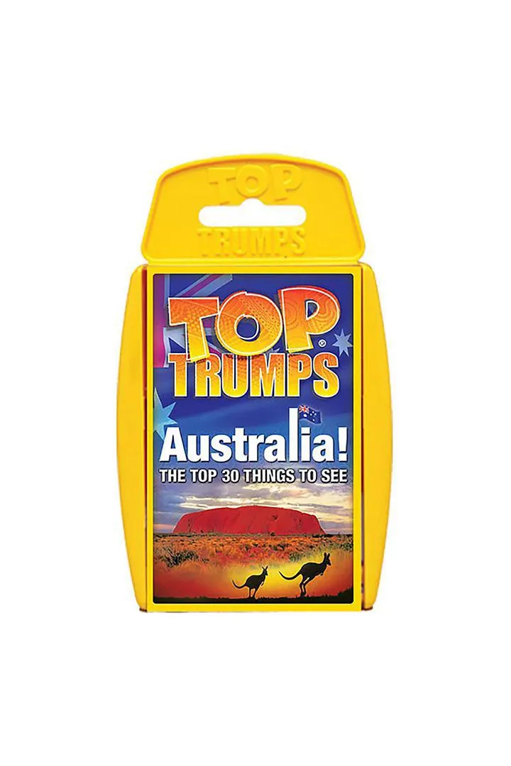 Top Trumps Australia Top 30 Things to See Card Game
