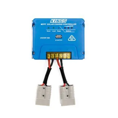 Kings MPPT Solar Regulator | 20A Charging |Includes 2x Quick Connect Plugs | Highly efficient for more power